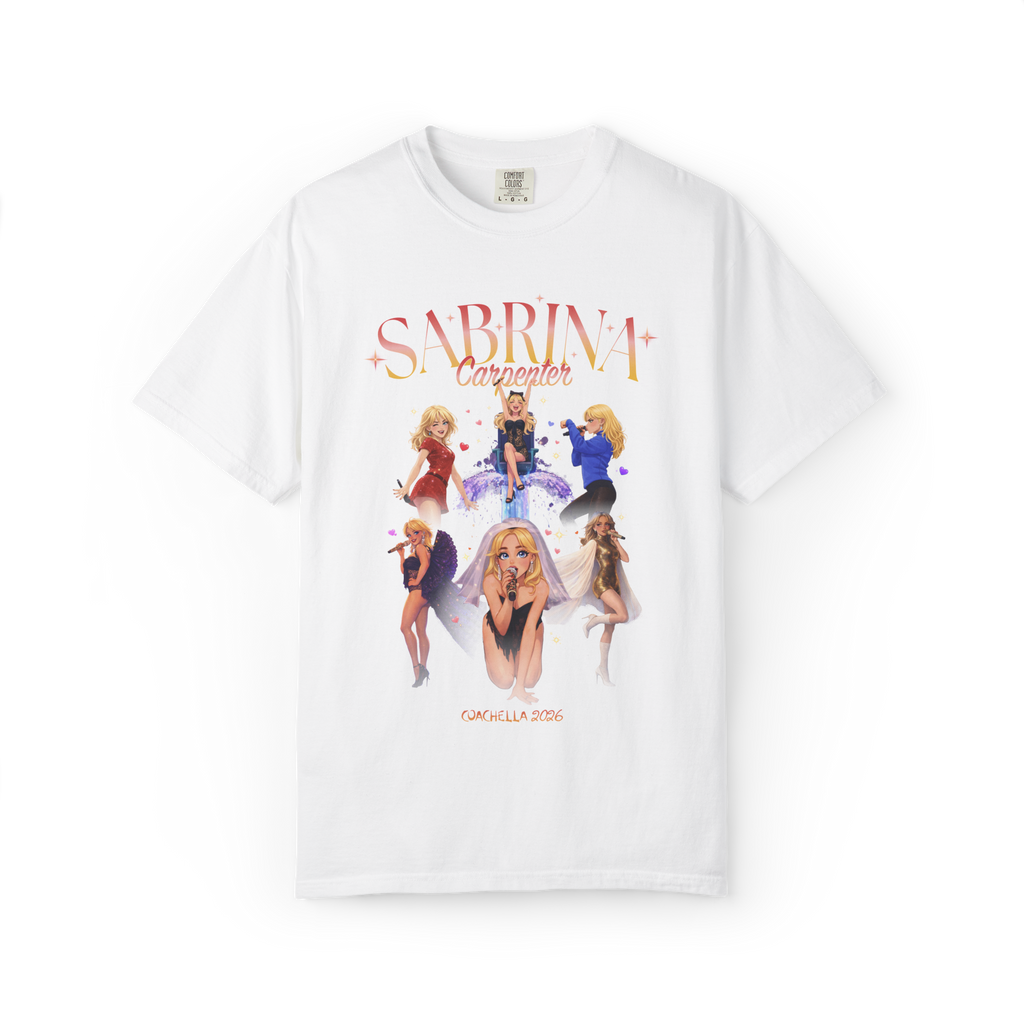 Sabrina carpenter  Coachella 2026 white tee