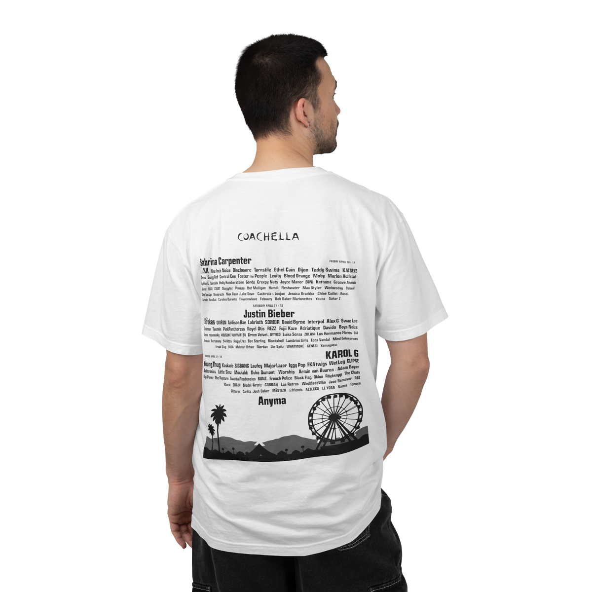 Sabrina carpenter  Coachella 2026 white tee