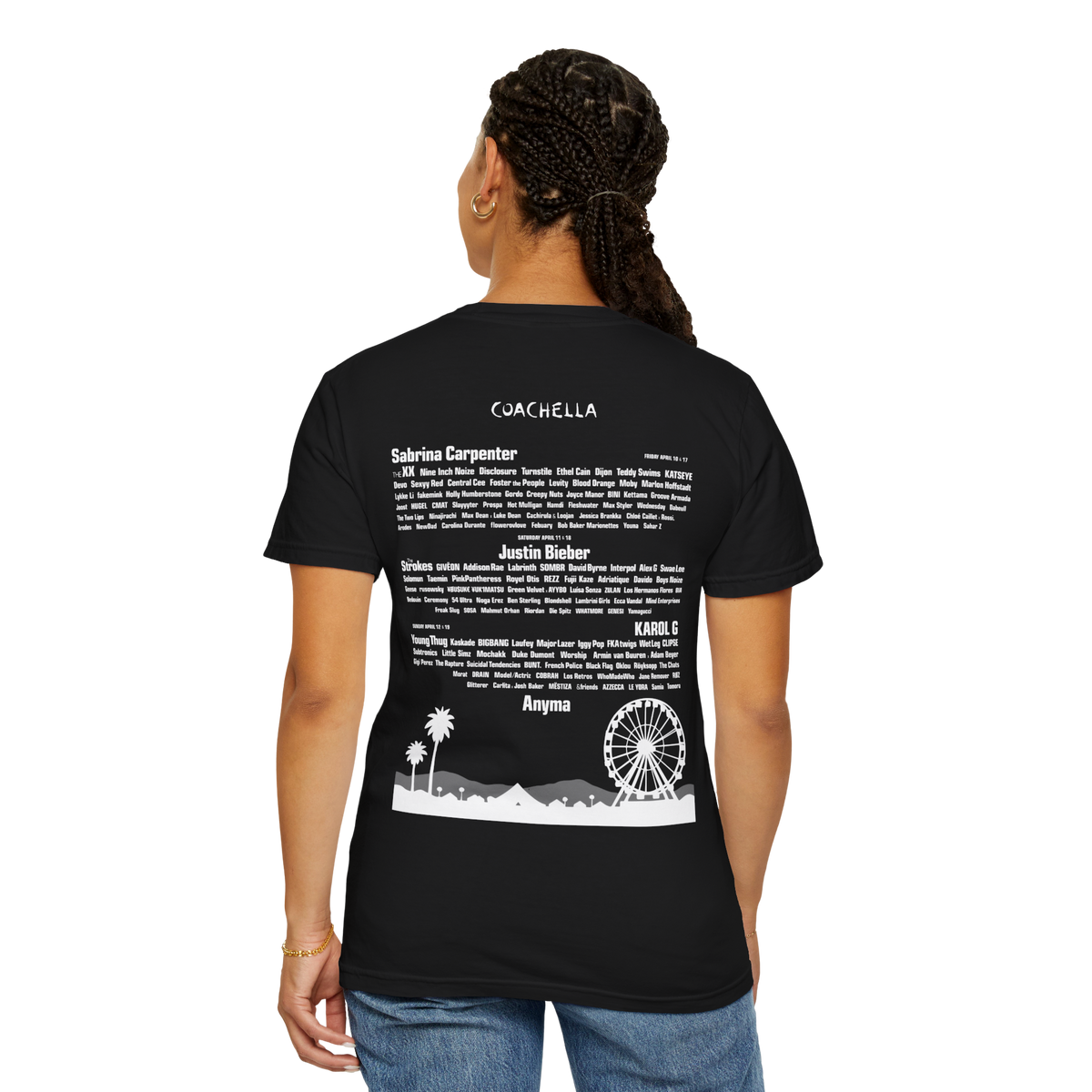 Sabrina carpenter  Coachella 2026 black tee